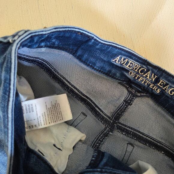 American Eagle Hi-rise jegging crop jeans womans size 2 next level stretch - Picture 4 of 7
